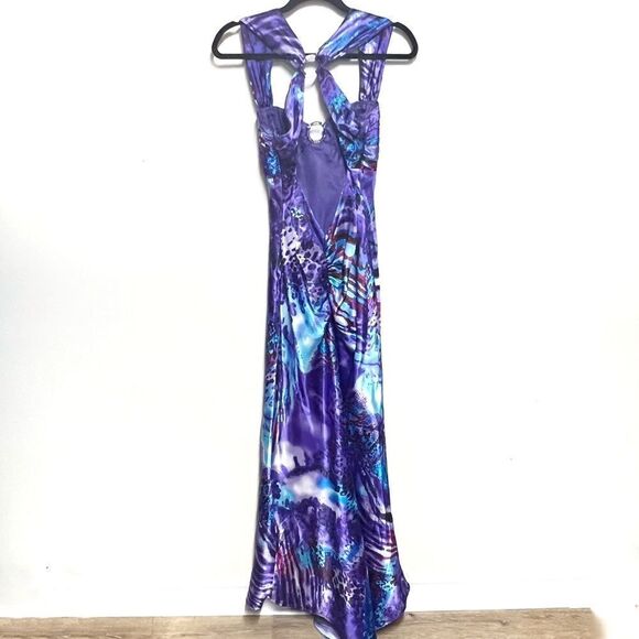 NWOT Blondie Nites Purple Animal Print Long Prom Gown
SIZE 3 - Picture 4 of 7